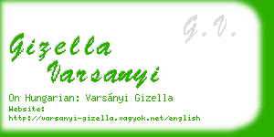 gizella varsanyi business card